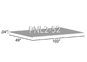 24 in. x 48 in. Drain Pan with PVC Connector - 26 Gauge