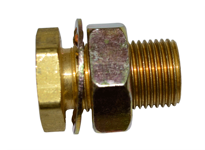 129A Series Brass Bulkhead Fitting