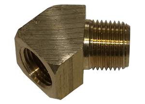 Brass Compression Fittings - 45 Degree Elbows - 3/16 COMP x 1/8 MNPTF